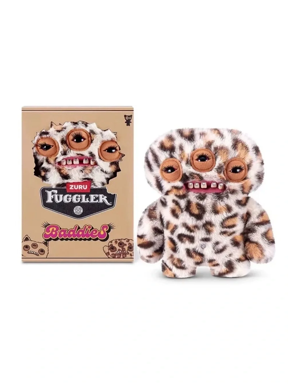 ZURU Fuggler Baddies Annoyed Alien Leopard Funny Ugly Monster Plush Toy